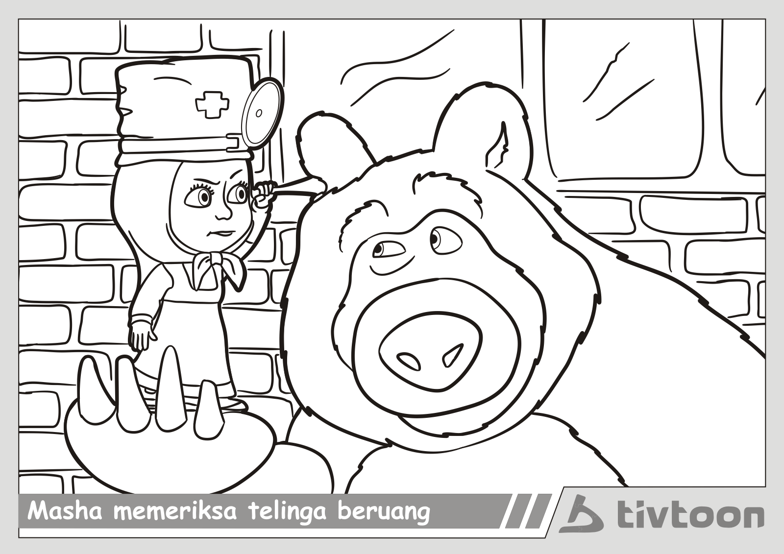 Gambar Download Gambar Kartun Masha Bear Demonwarp Sketsa Mewarnai Di Rebanas Rebanas 